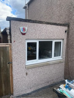Garage Conversion Front in Edinburgh